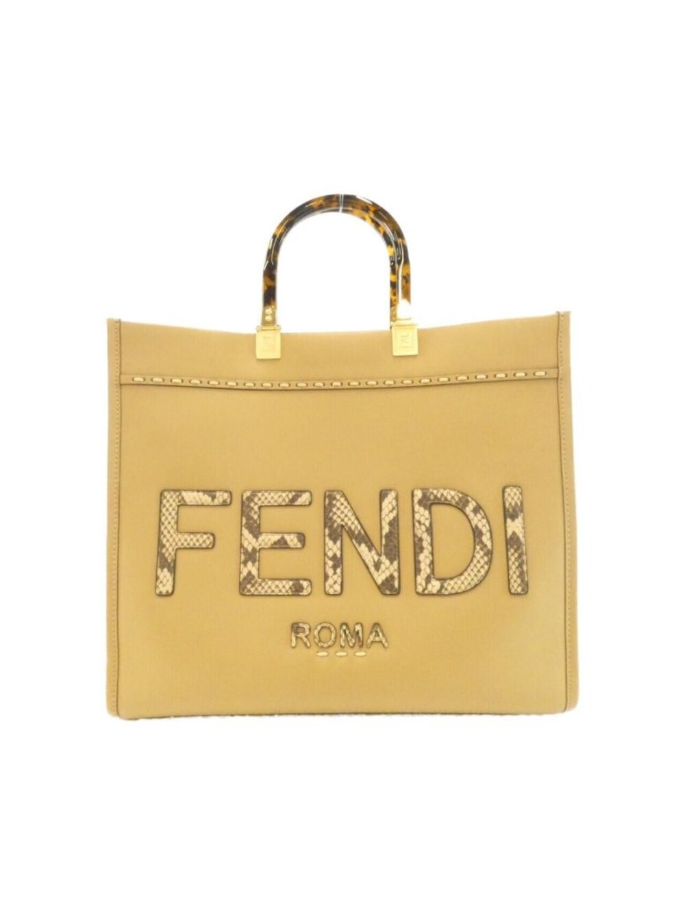 Fendi Sunshine Bag Handbag Gold